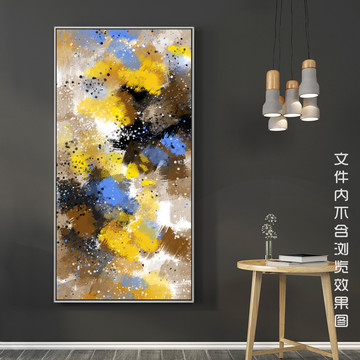 北歐抽象油畫玄關裝飾畫