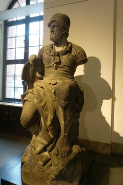 德国历史博物馆古代战士塑像