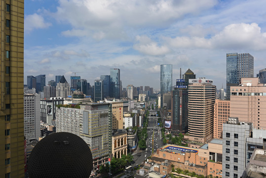 春熙路总府路全景