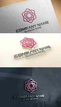 花朵線條logo