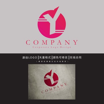 Y字母logo