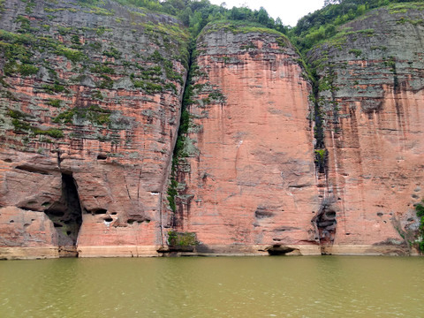 丹霞地貌红岩赤壁