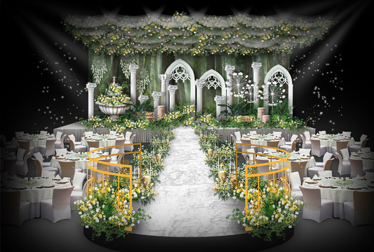森系婚礼仪式区