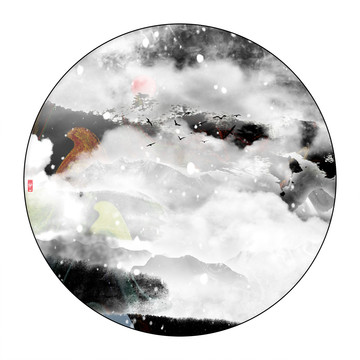 現(xiàn)代組合無(wú)框畫