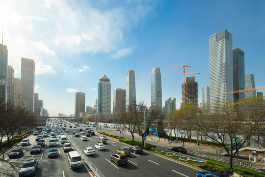 北京街景北京建国路