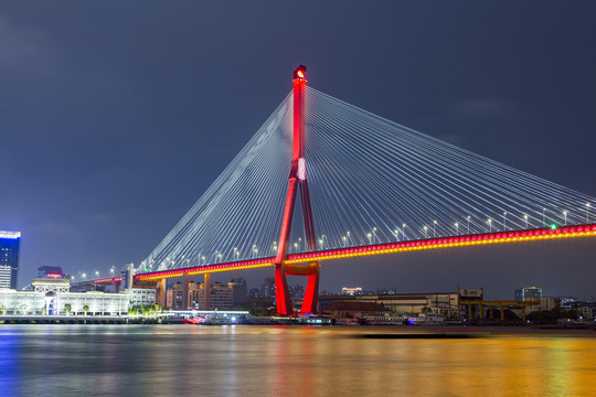 杨浦大桥夜景