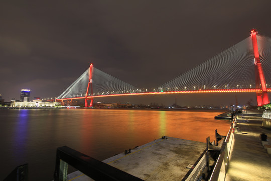 杨浦大桥夜景