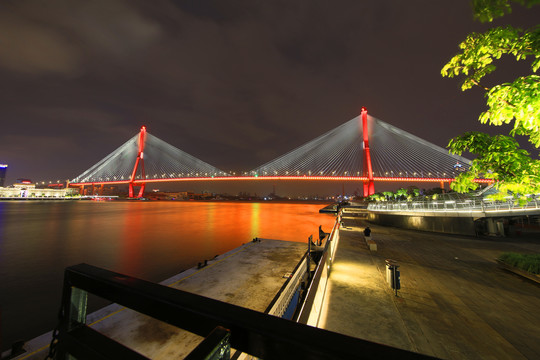 杨浦大桥夜景