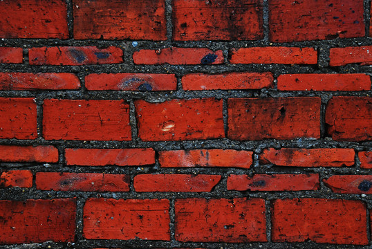 红色砖墙纹理素材