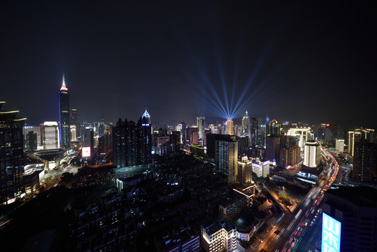 深圳罗湖夜景灯光秀