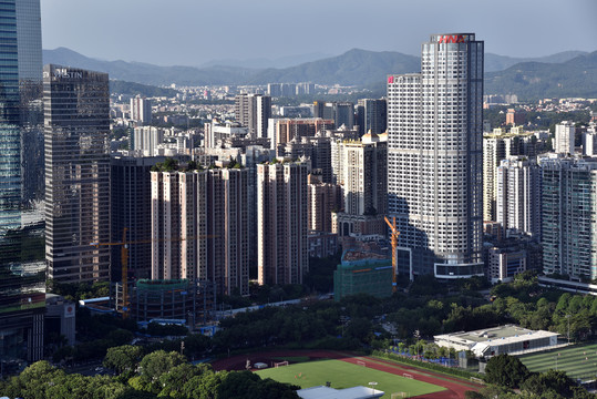 广州天河城市建筑风光