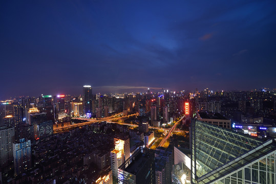 广州城市风光夜景