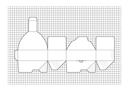 盒子分解图