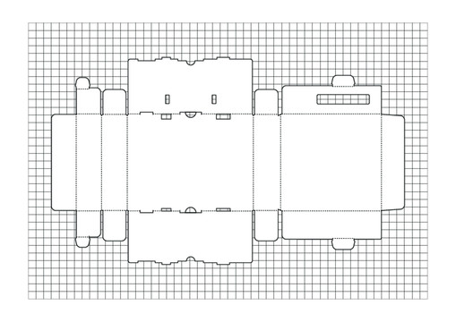 盒子分解图
