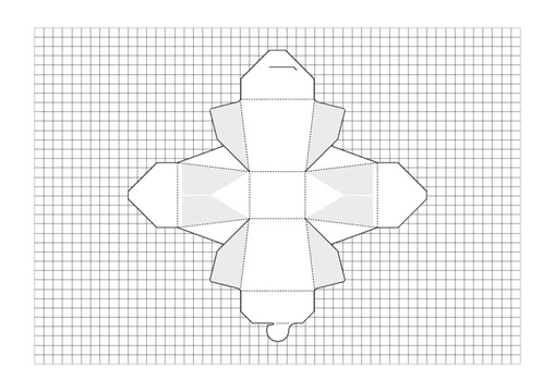 盒子分解图