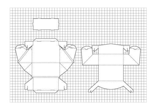 盒子分解图