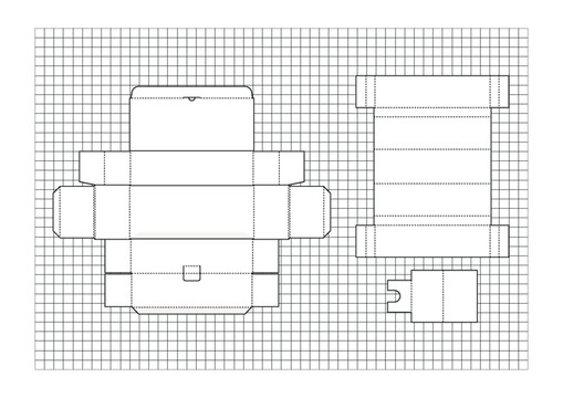 盒子分解图