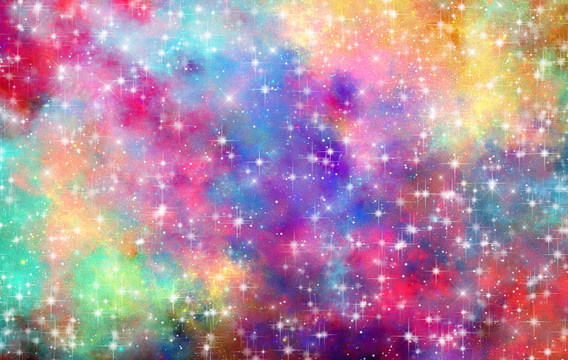 絢麗的唯美星空圖