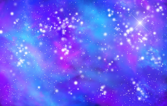 璀璨唯美的星空圖