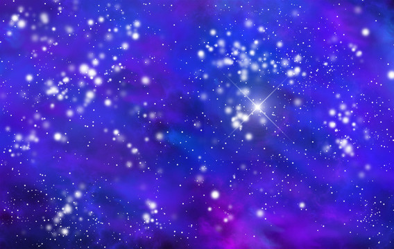 璀璨唯美的星空?qǐng)D