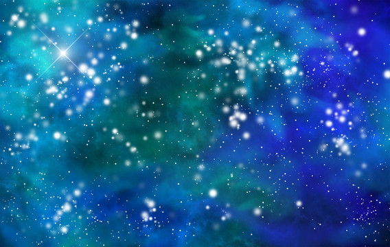 璀璨唯美的星空圖