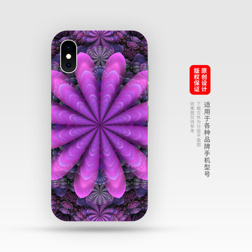 粉色花紋手機(jī)殼