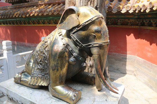 故宫大象雕塑