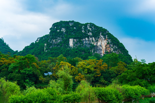 柳州大龙潭公园青山绿水风景