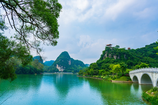 柳州大龙潭公园山水风景