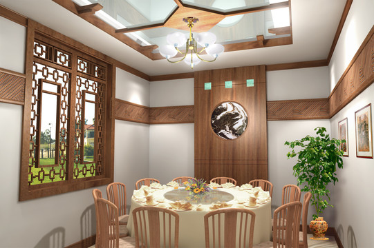 中式餐廳包房