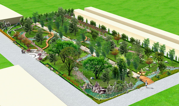 社區(qū)公園綠化圖