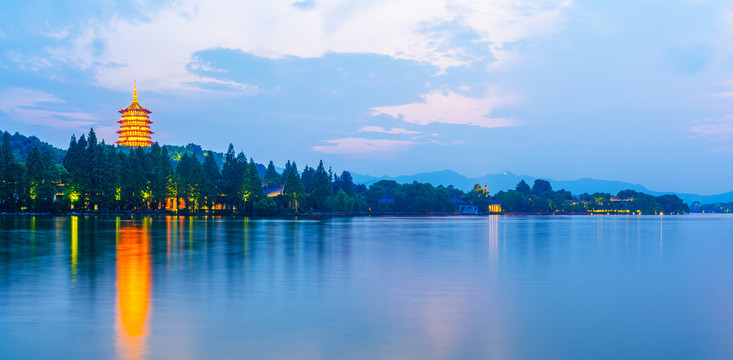 西湖夜景