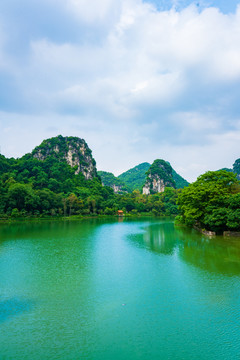 柳州大龙潭公园山水风景装饰画