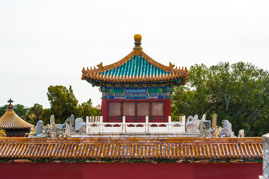 北京故宫御花园御景亭