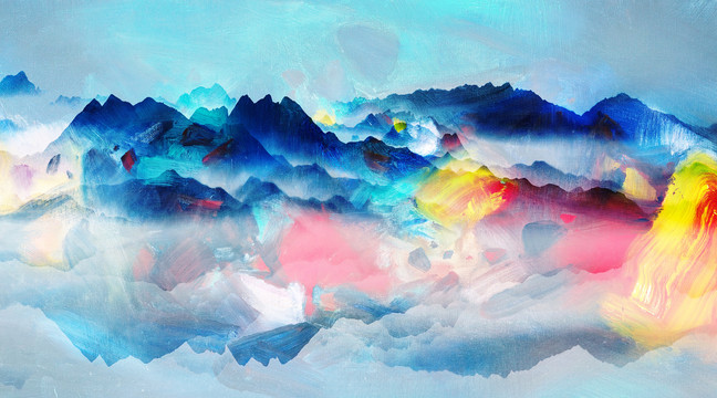 抽象山水