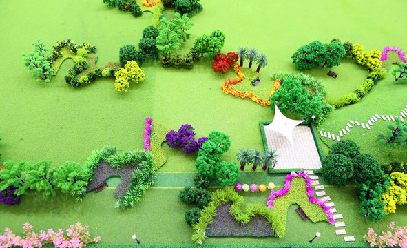 绿化景观模型