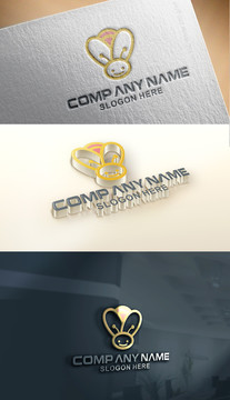 卡通小蜜蜂兒童logo