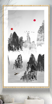 現(xiàn)代抽象意境水墨畫