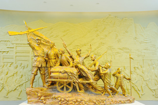 解放战争雕塑