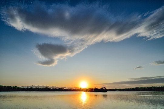 圆明园夕阳