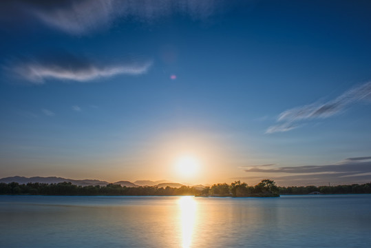 圆明园夕阳