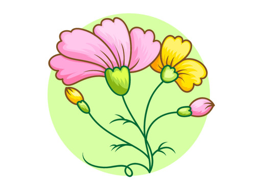 手繪花