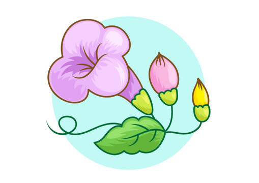 喇叭花圖