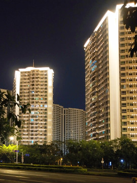 海南海口夜景实拍