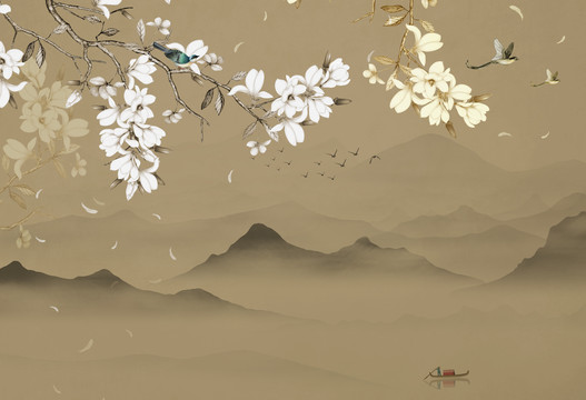 工筆花鳥山水畫