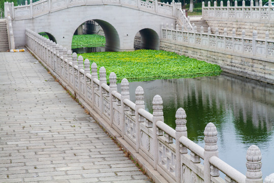 江苏常州宝林禅寺石头护栏