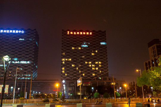 江苏苏州城市夜景