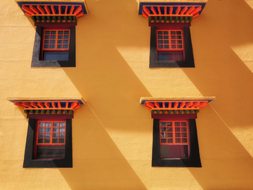 藏传佛教寺庙窗户