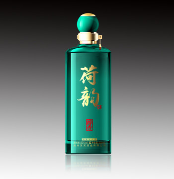 綠色酒瓶效果圖
