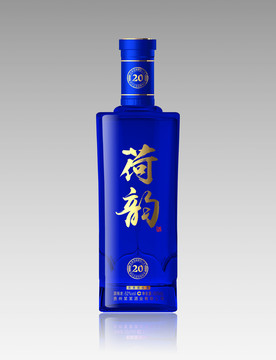 藍(lán)色酒瓶效果圖